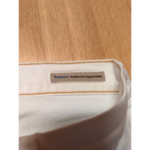 Citizens of Humanity Jeans Womens 27 White Thompson Medium Rise Crop Skinny - Picture 6 of 13